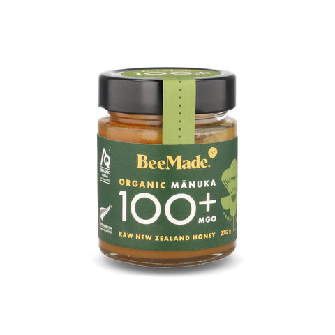 BeeMade Organic Manuka MGO 100+ Honey, 250g