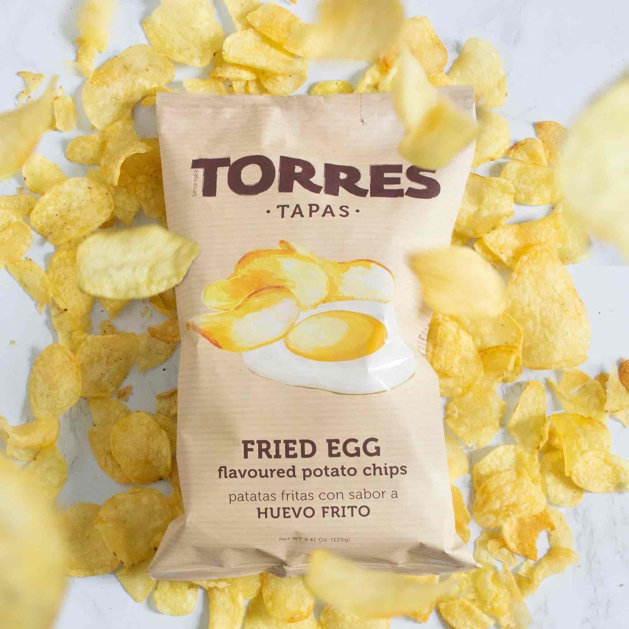 Torres Fried Egg Crisps, 125g