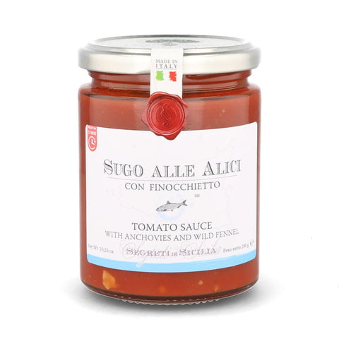 Frantoi Cutrera Tomato Sauce with Anchovies & Wild Fennel, 290g