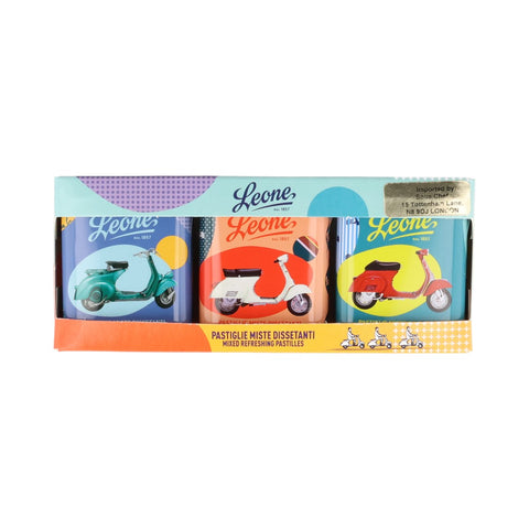 Leone Set of 3 Vespa Tin Candies, 30g