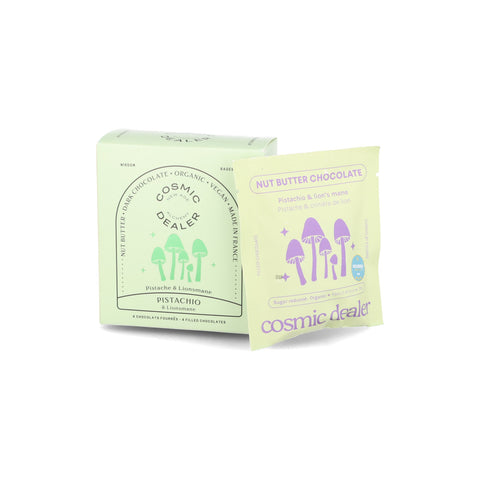 Cosmic Dealer Box of 4 Pistachio & Lions Mane Filled Chocolates, 320g