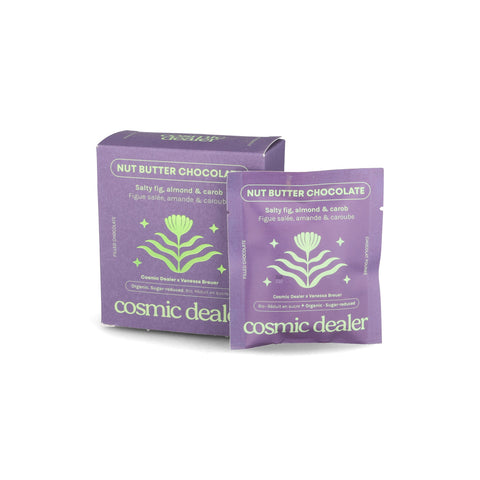 Cosmic Dealer Box of 4 Salty Fig with Almond & Carob Filled Chocolates, 320g