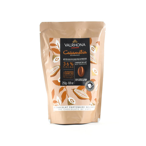 Valrhona Caramelia 36% Milk Chocolate Chips, 250g