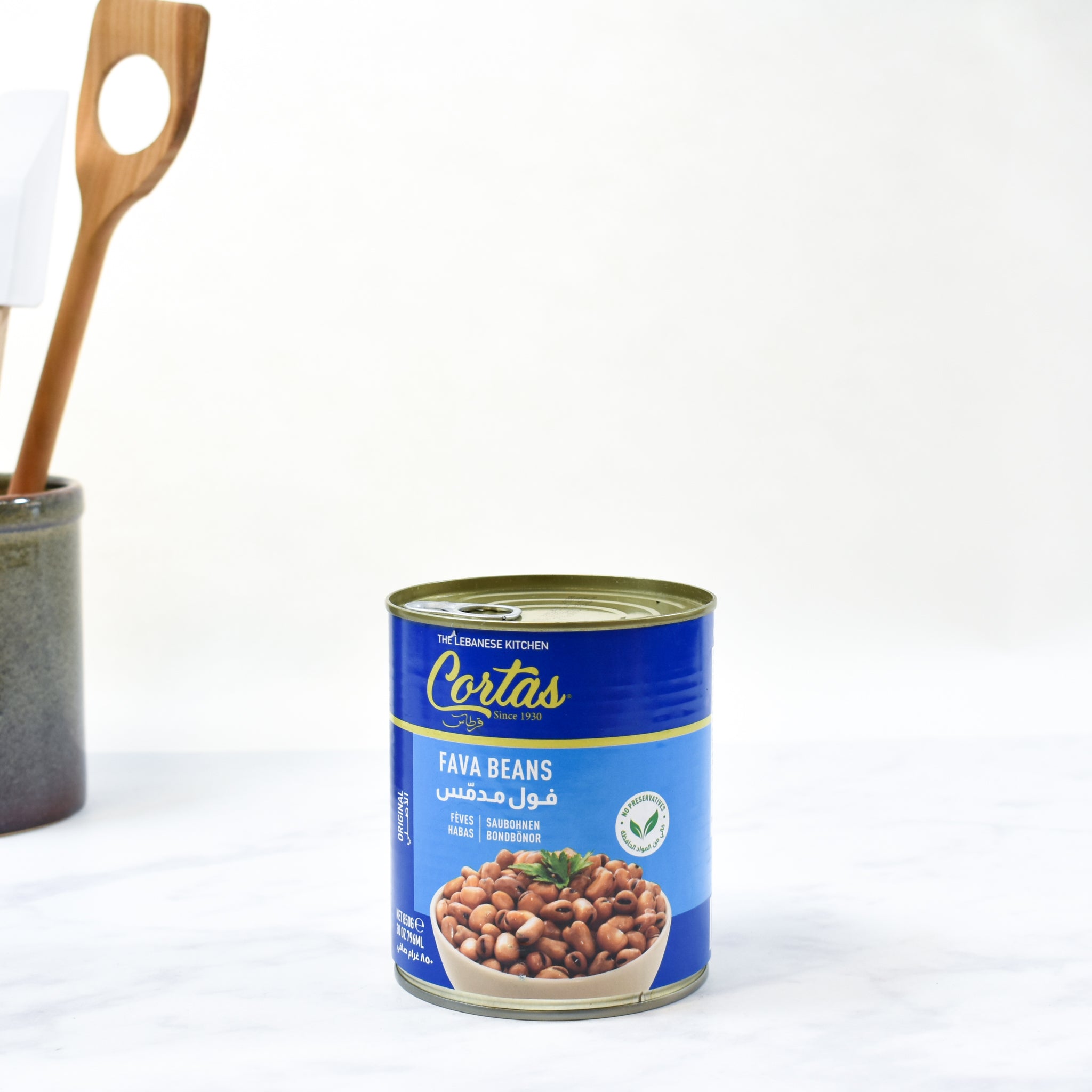 Cortas Foul Medammes - Cooked Fava Beans 850g Ingredients Tofu & Beans & Pulses Middle Eastern Food