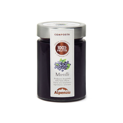 Alpenzu Blueberry Preserve 100% Fruit Jam, 350g