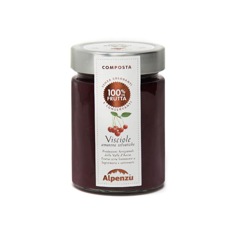 Alpenzu Sour Cherry Preserve 100% Fruit Jam, 350g
