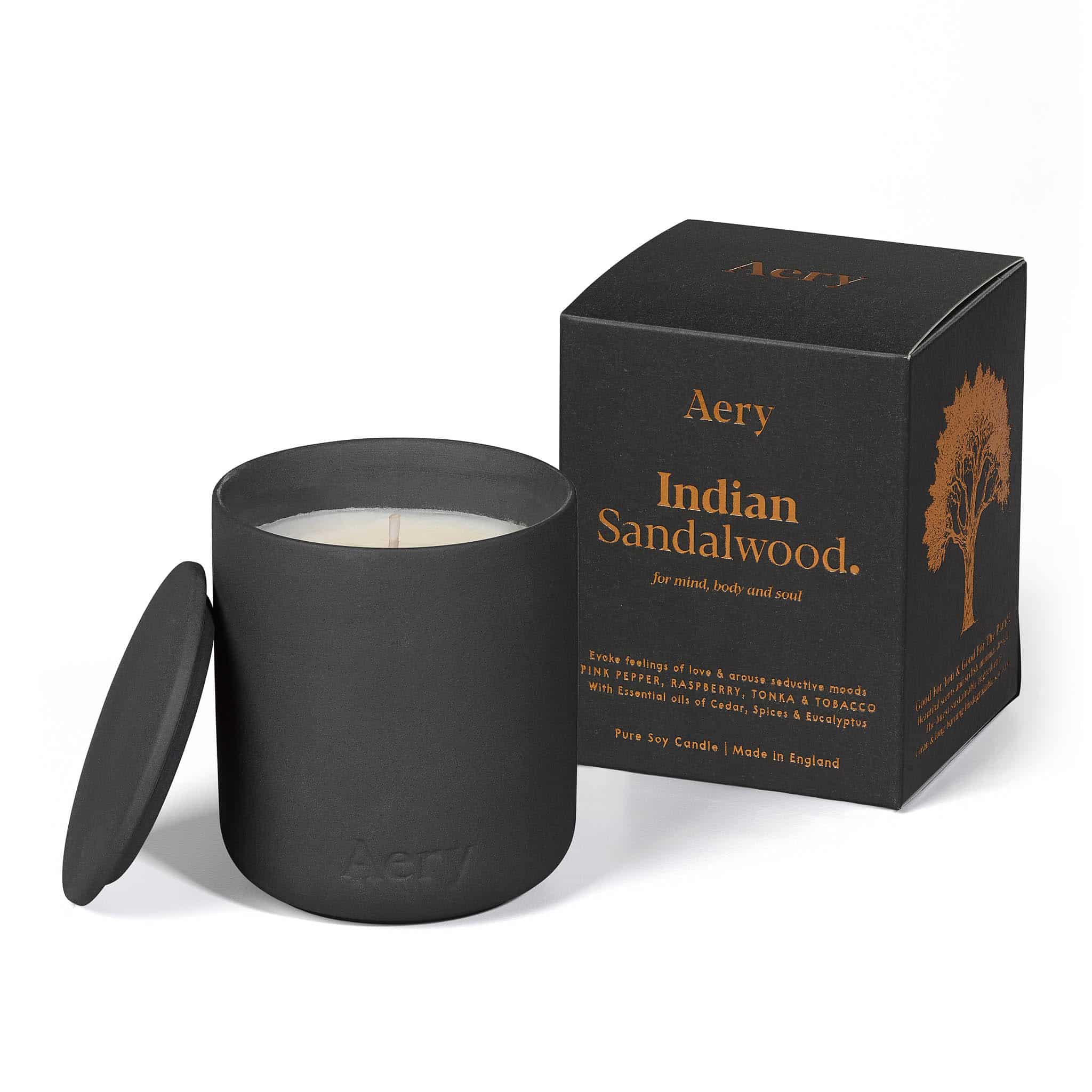 Aery Indian Sandalwood Candle, 280g