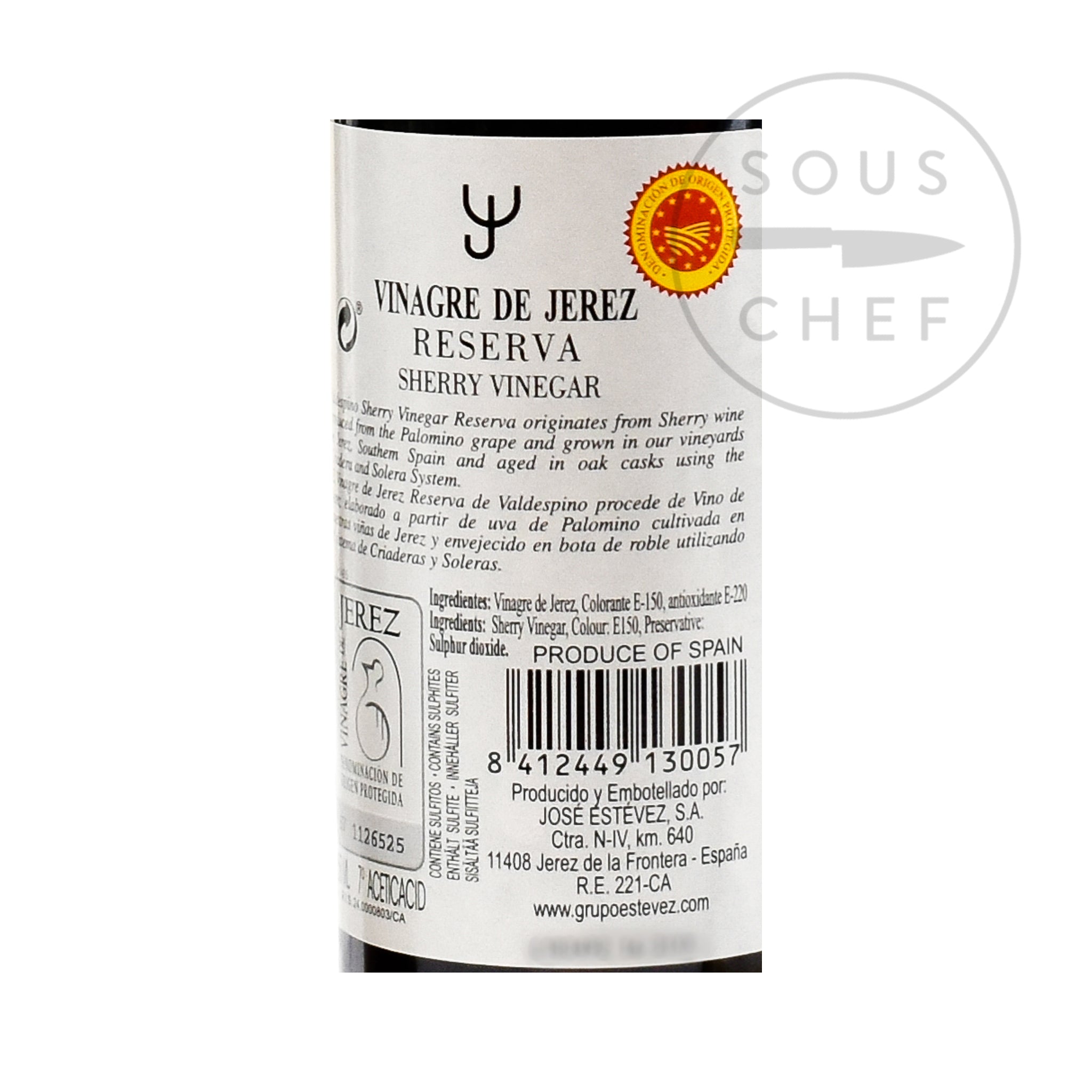 Valdespino Cask-Aged Sherry Vinegar DOP 250ml Ingredients Oils & Vinegars Spanish Food Ingredients Information