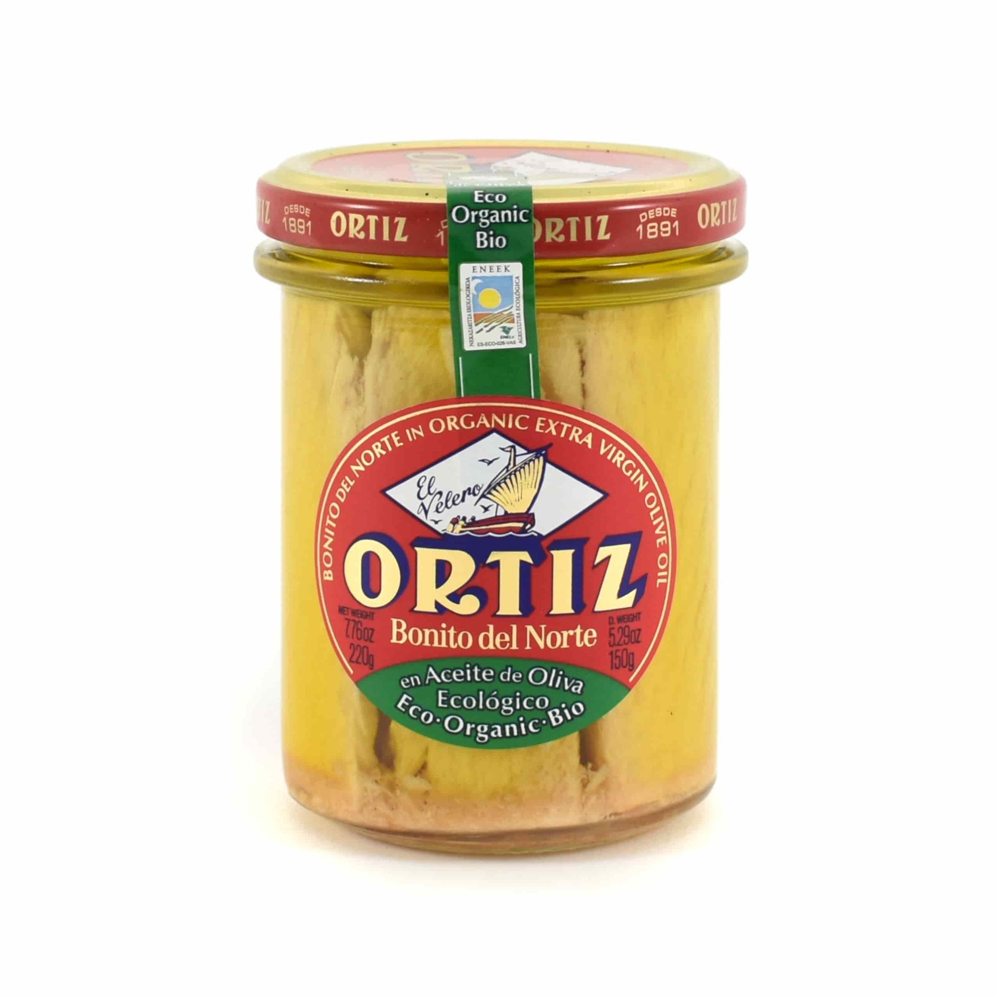 Ortiz Bonito in Organic Olive Oil 220g
