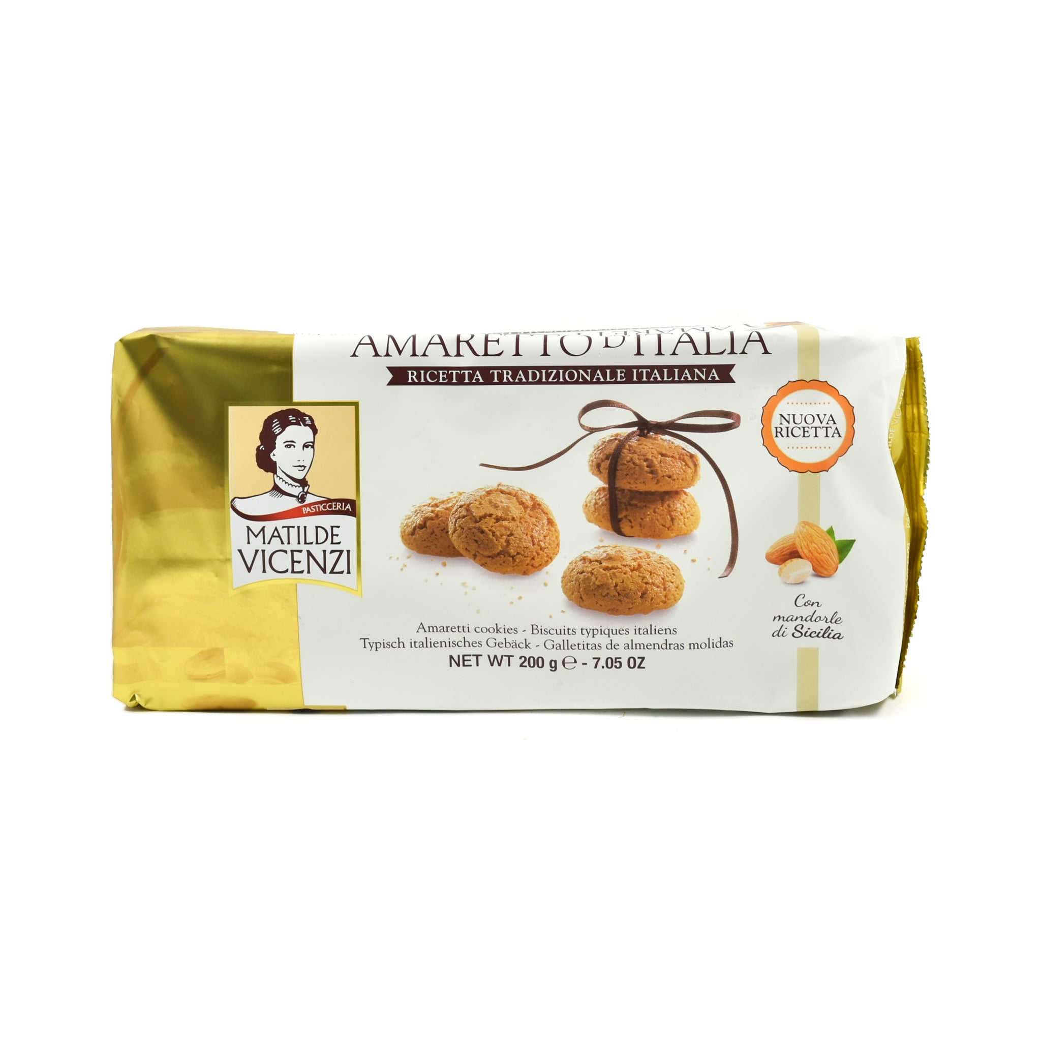 Matilde Vicenzi Amaretti Biscuits 200g Ingredients Chocolate Bars & Confectionery Italian Food