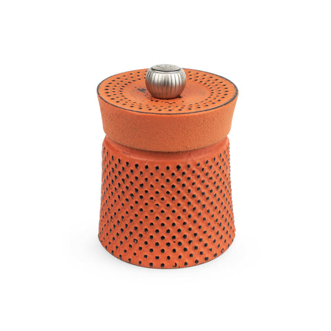 Peugeot Bali Fonte Cast Iron Pepper Mill Orange, 8cm