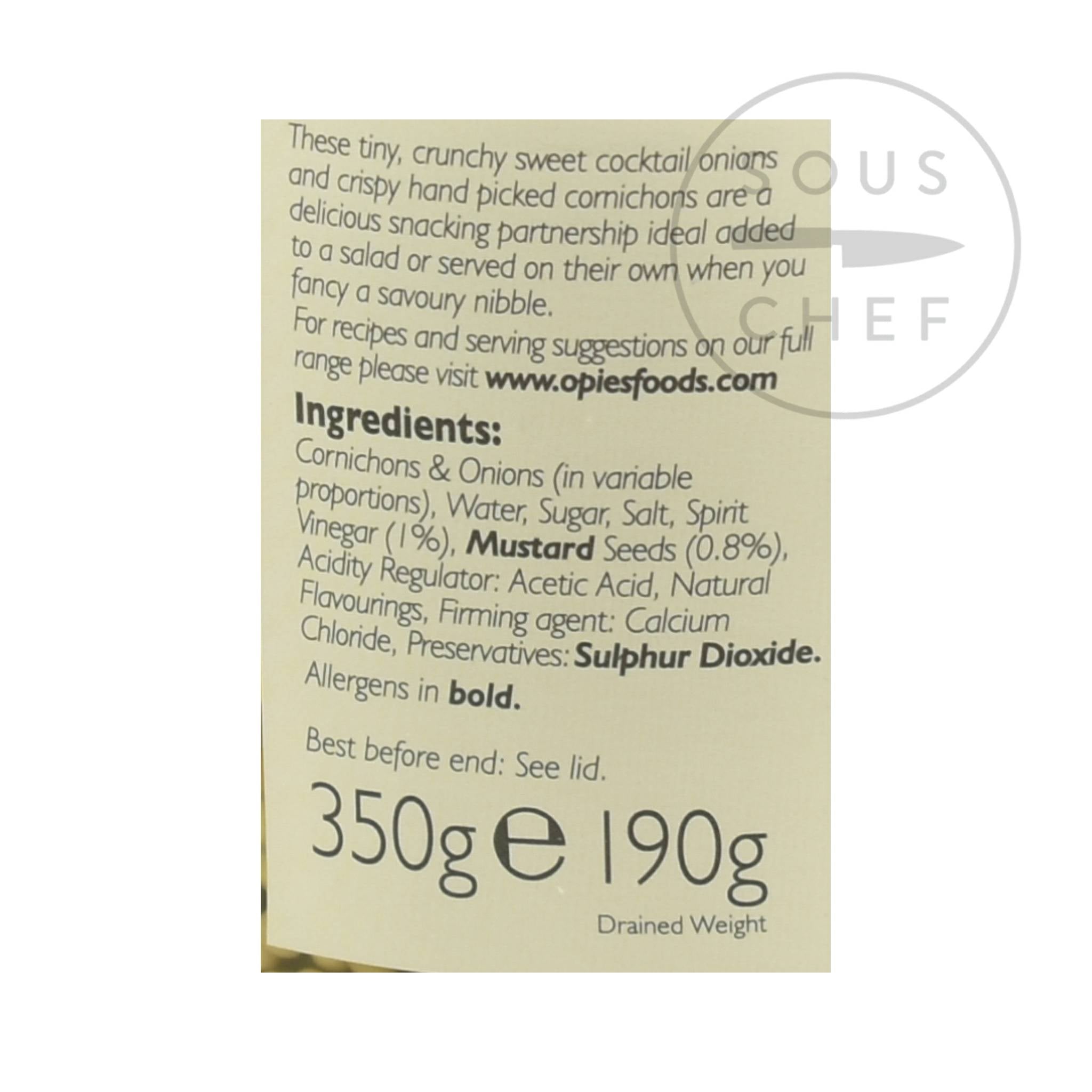 Cornichons and Pickled Onions Buy Online Sous Chef UK