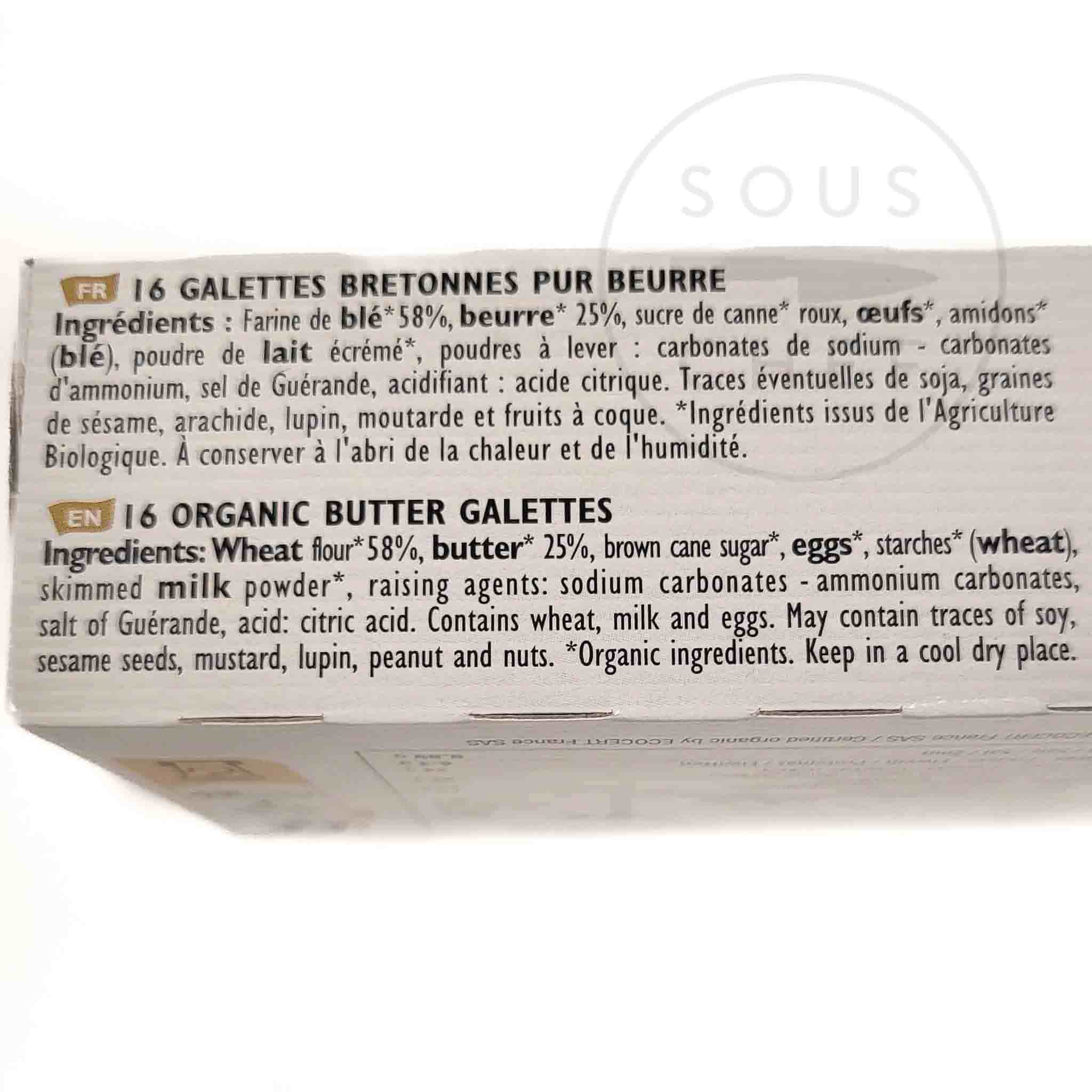 Filet Bleu Organic Butter Galette 130g