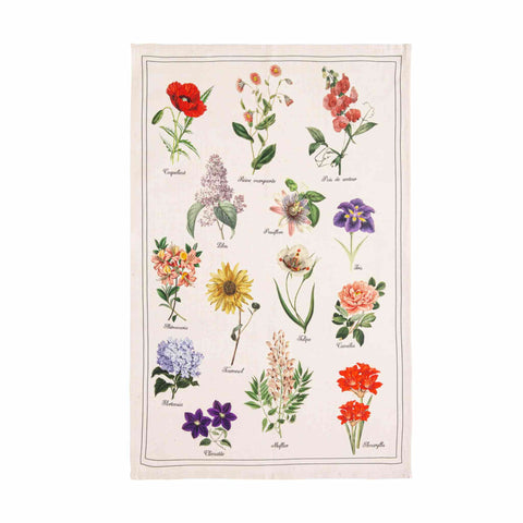 French Tea Towel - Herbier