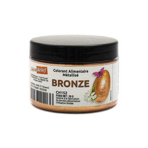 Deco Relief Edible Bronze Shimmer Dust, 25g
