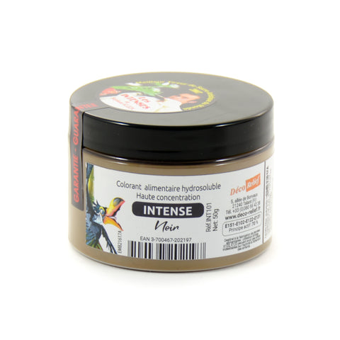 Deco Relief Intense Black Food Colour, 50g