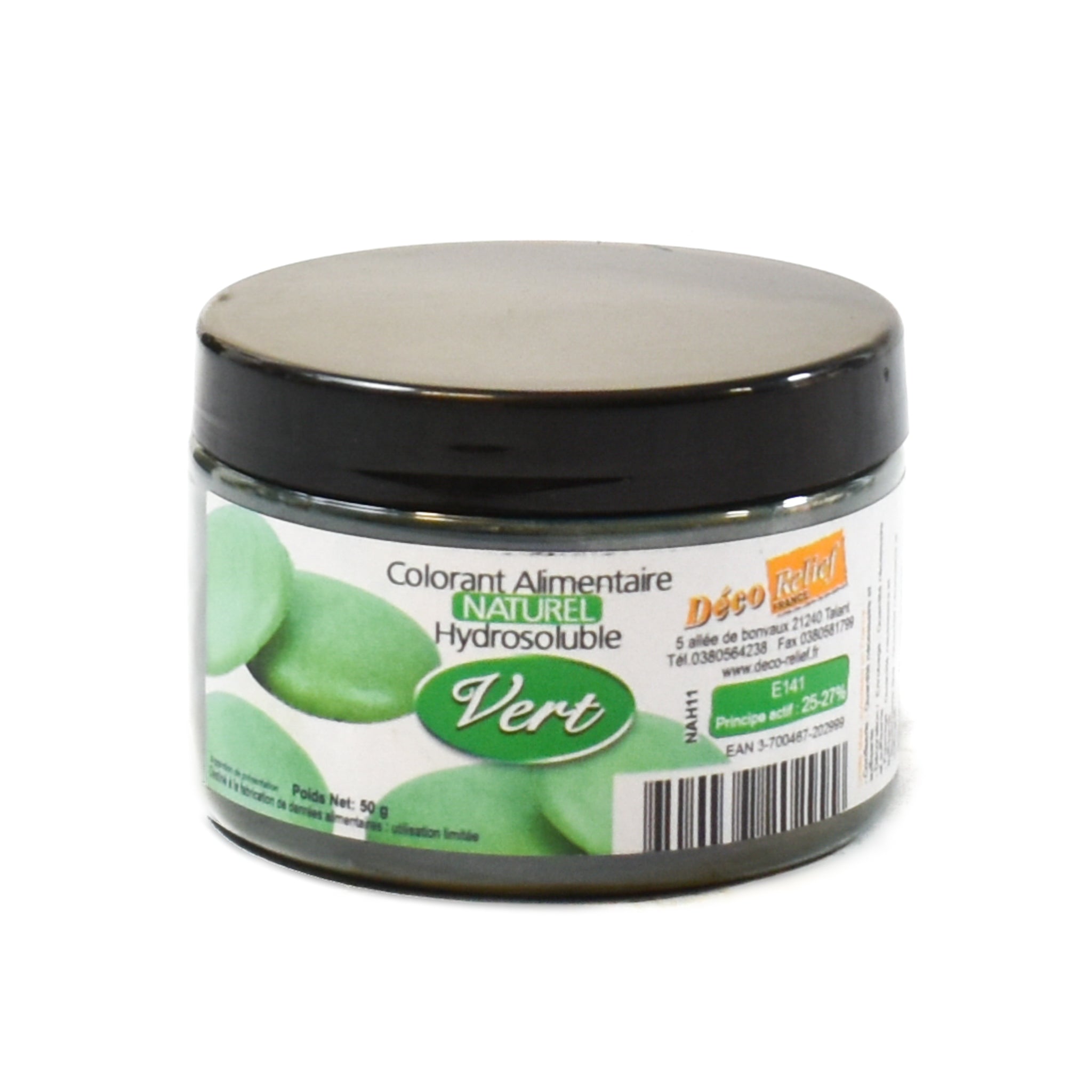 Deco Relief Professional Natural Green Food Colour, 50g