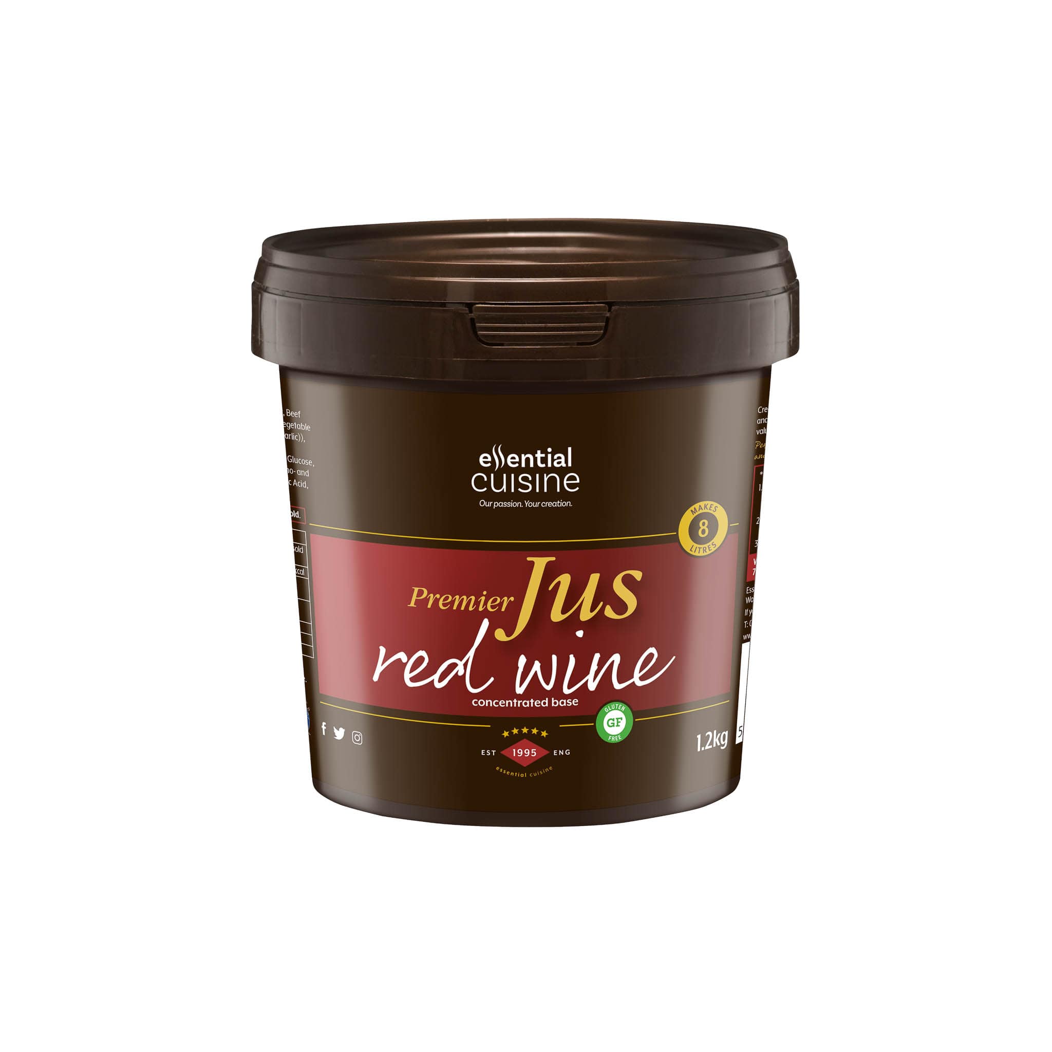 Essential Cuisine Premier Red Wine Jus 1.2kg Buy online UK Sous Chef UK
