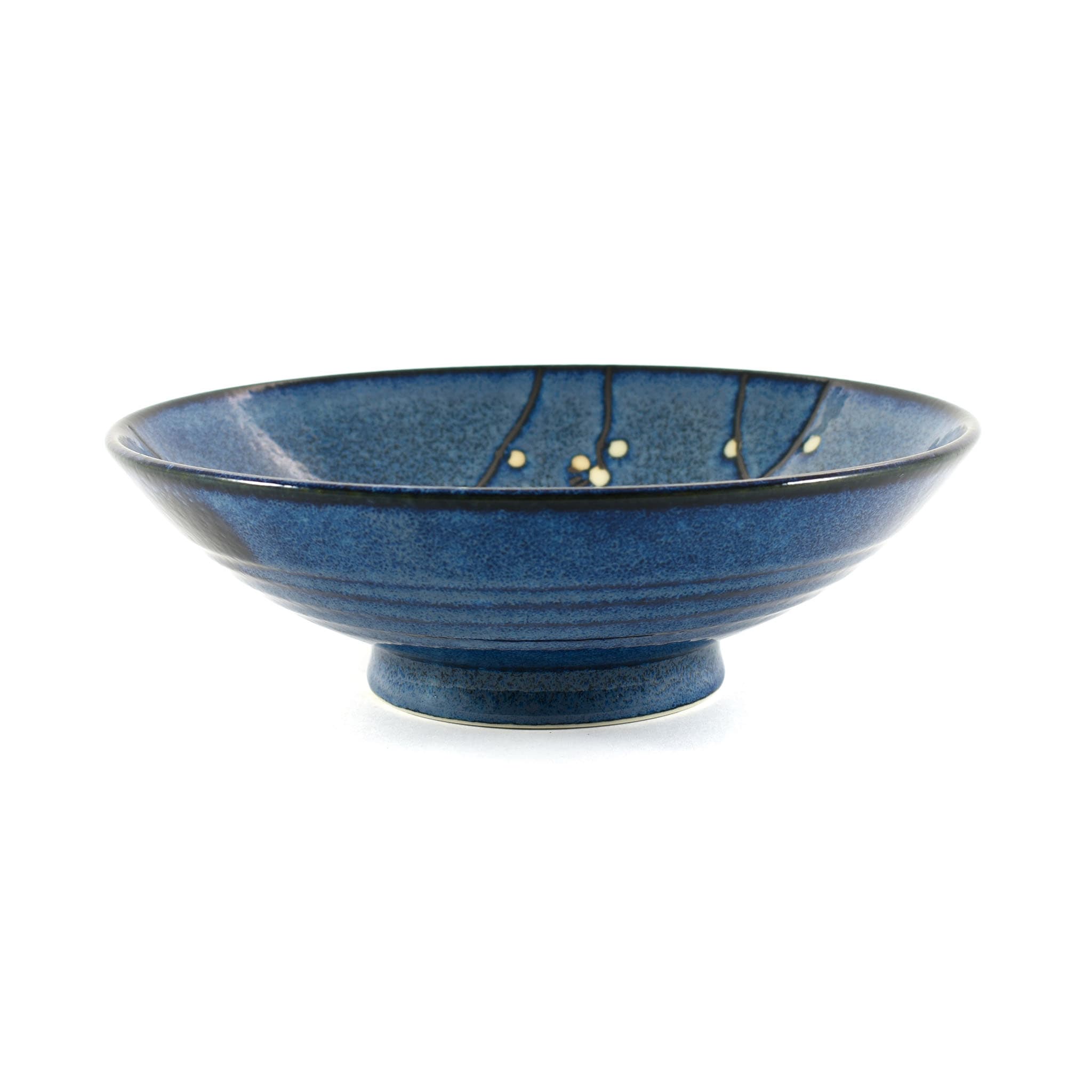Blue Sakura Shallow Bowl 24.5cm