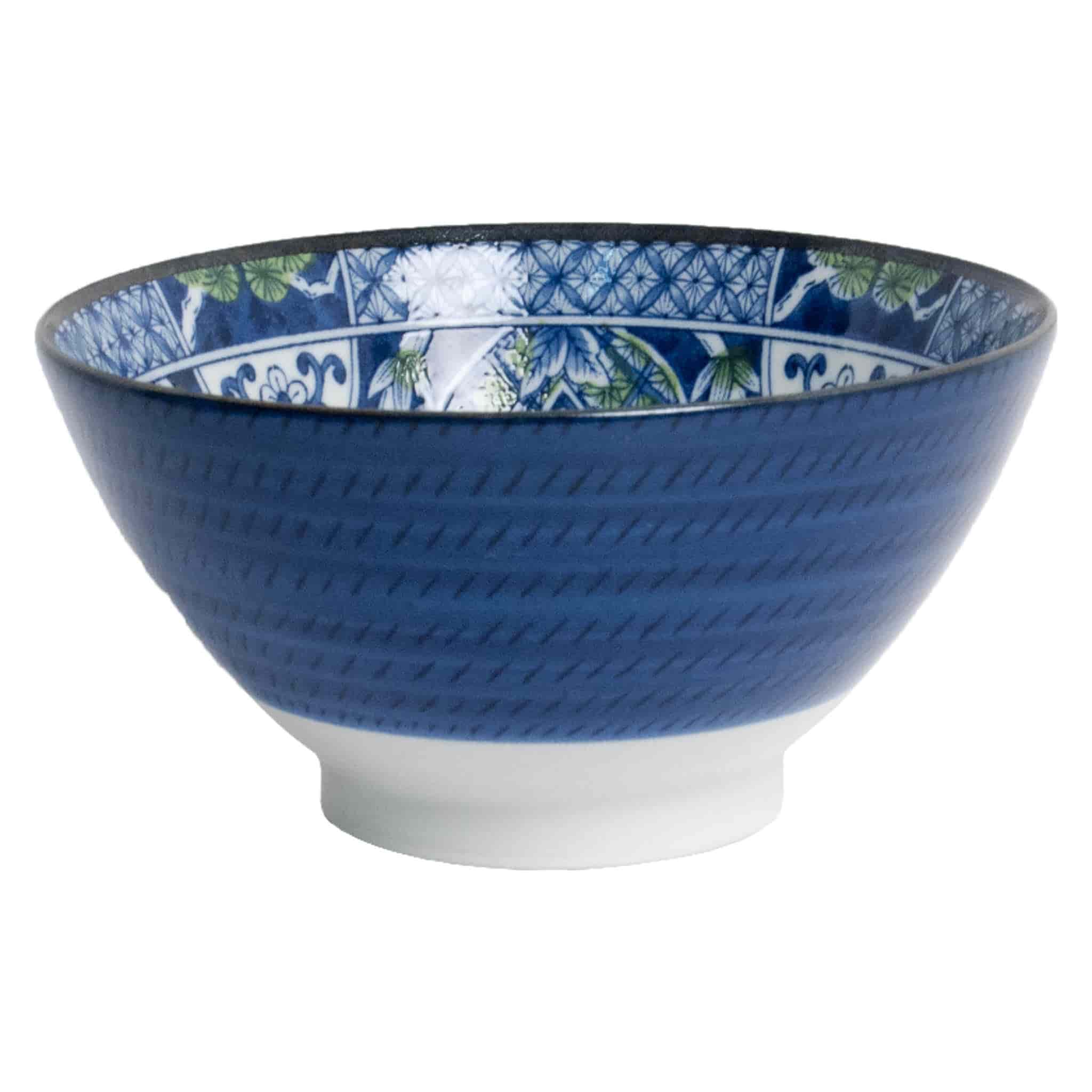 Floral Pattern Rice Bowl, Set of 3
