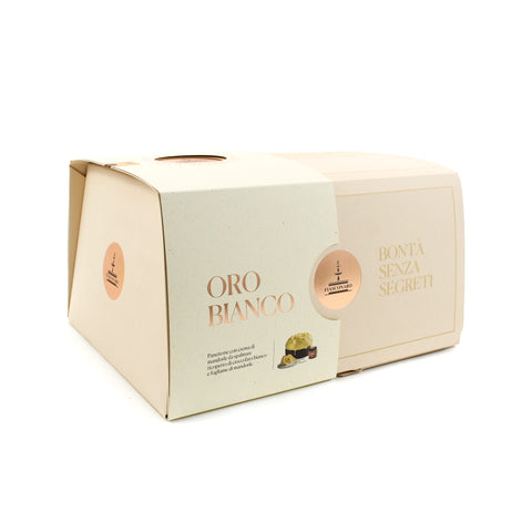 Fiasconaro White Chocolate Panettone with Almond Cream, 1kg