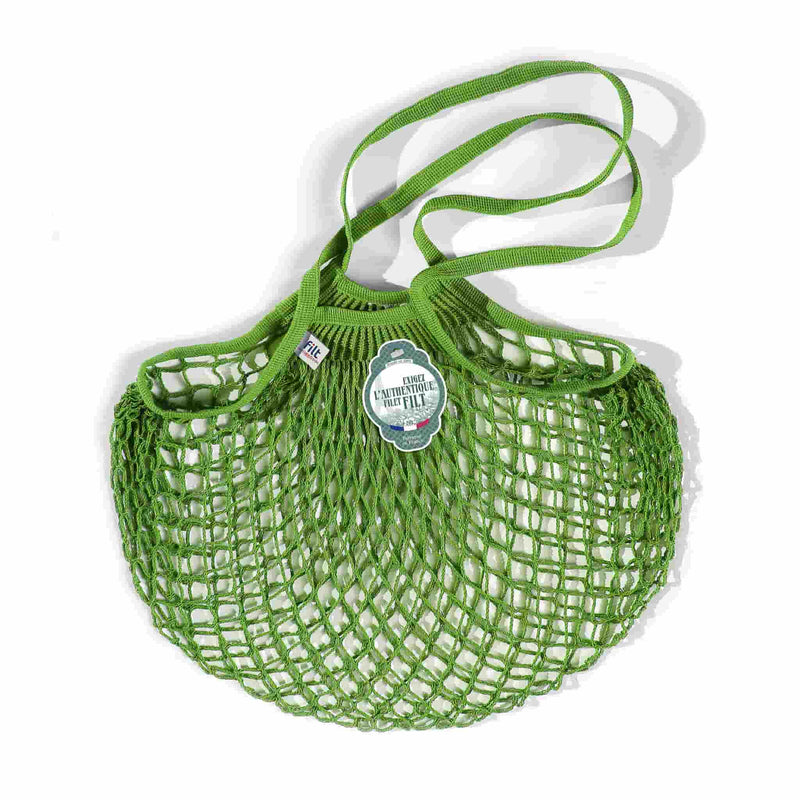 Filt String Bag in Lime Green, Long Handle