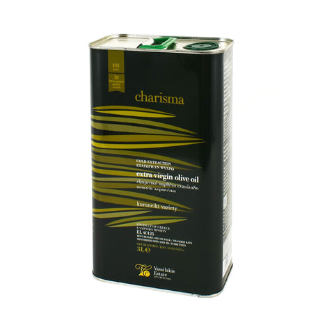Charisma Greek Extra Virgin Olive Oil Tin