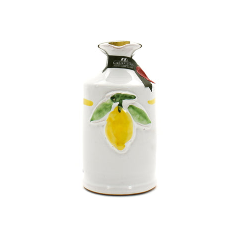 Puglian Olive Oil with Lemon in Terracotta Bottle, 250ml