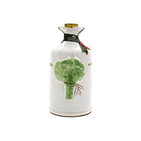 Puglian Olive Oil with Basil in Terracotta Bottle, 250ml