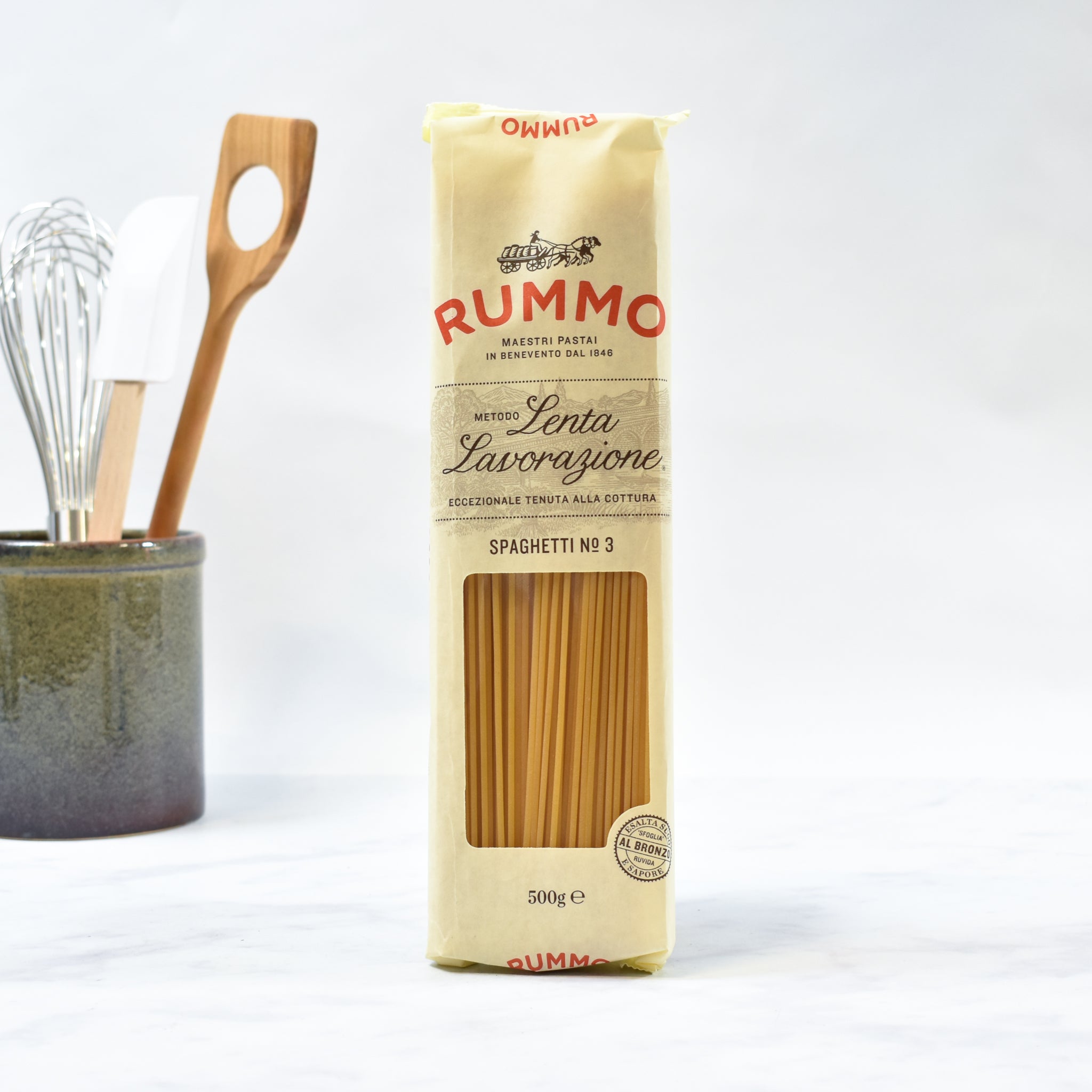 Rummo Spaghetti 500g lifestyle photograph
