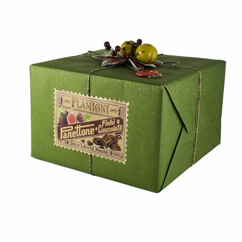 Flamigni Sugar Iced Dark Chocolate & Fig Panettone, 1kg