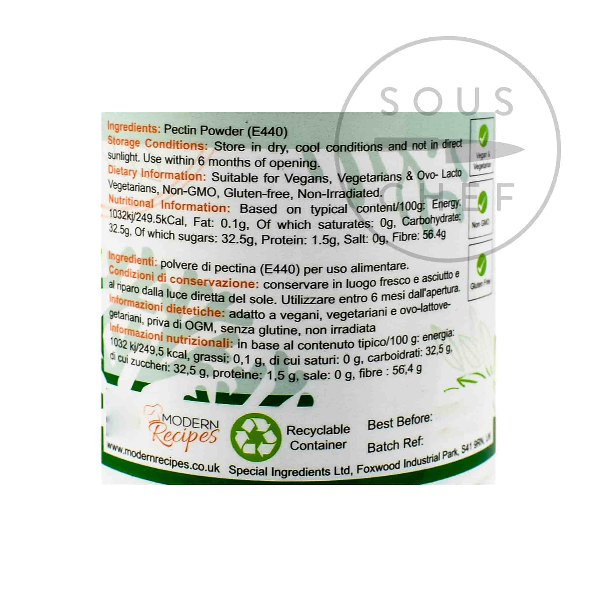 Pectin Powder 100g Buy online at Sous Chef UK