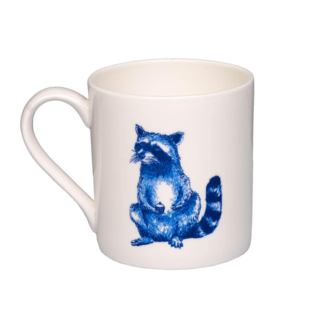 Jimbob Art Blue Raccoon with Cupcakes Mug, 300ml