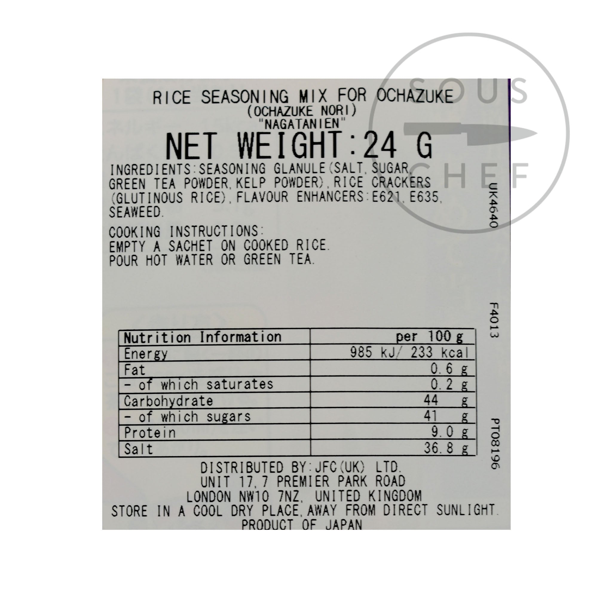 Instant Ochazuke Nori Rice Seasoning Buy Online Sous Chef UK