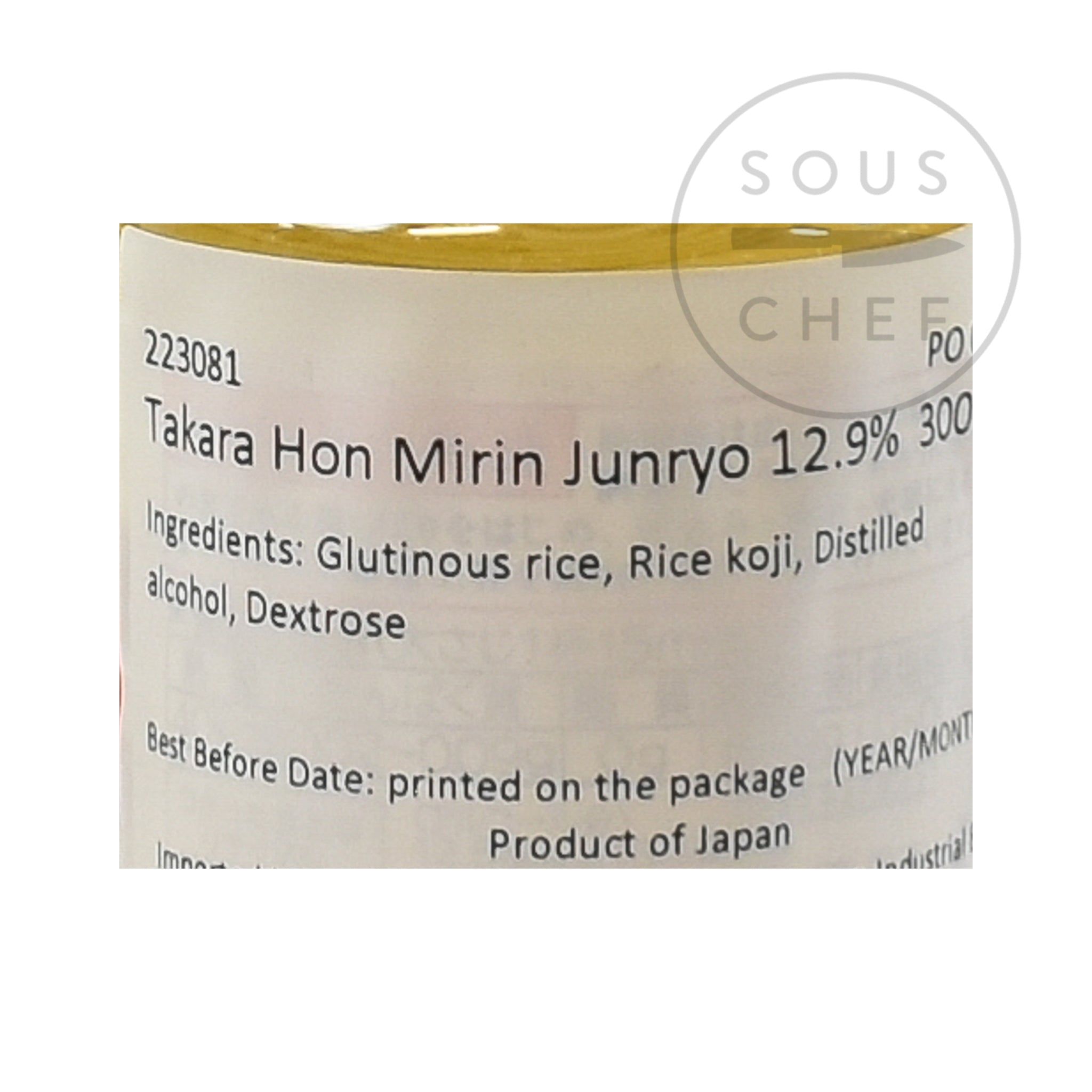 Hon Mirin Rice Wine 300ml nutritional information ingredients