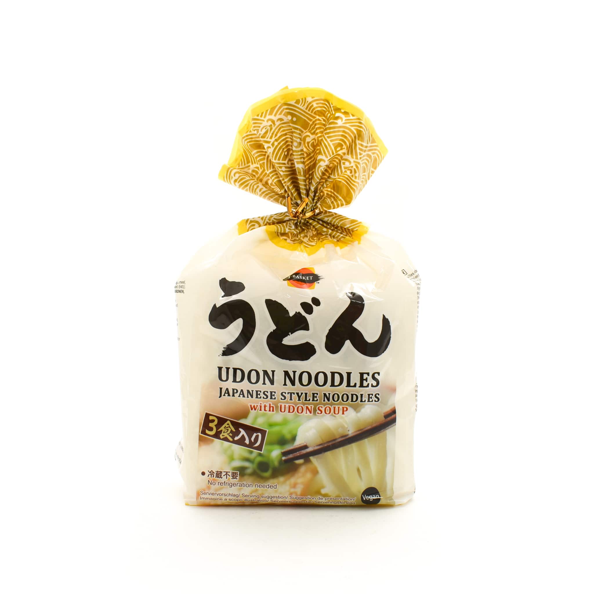 J-Basket Udon Noodle With Soup - 3 packs