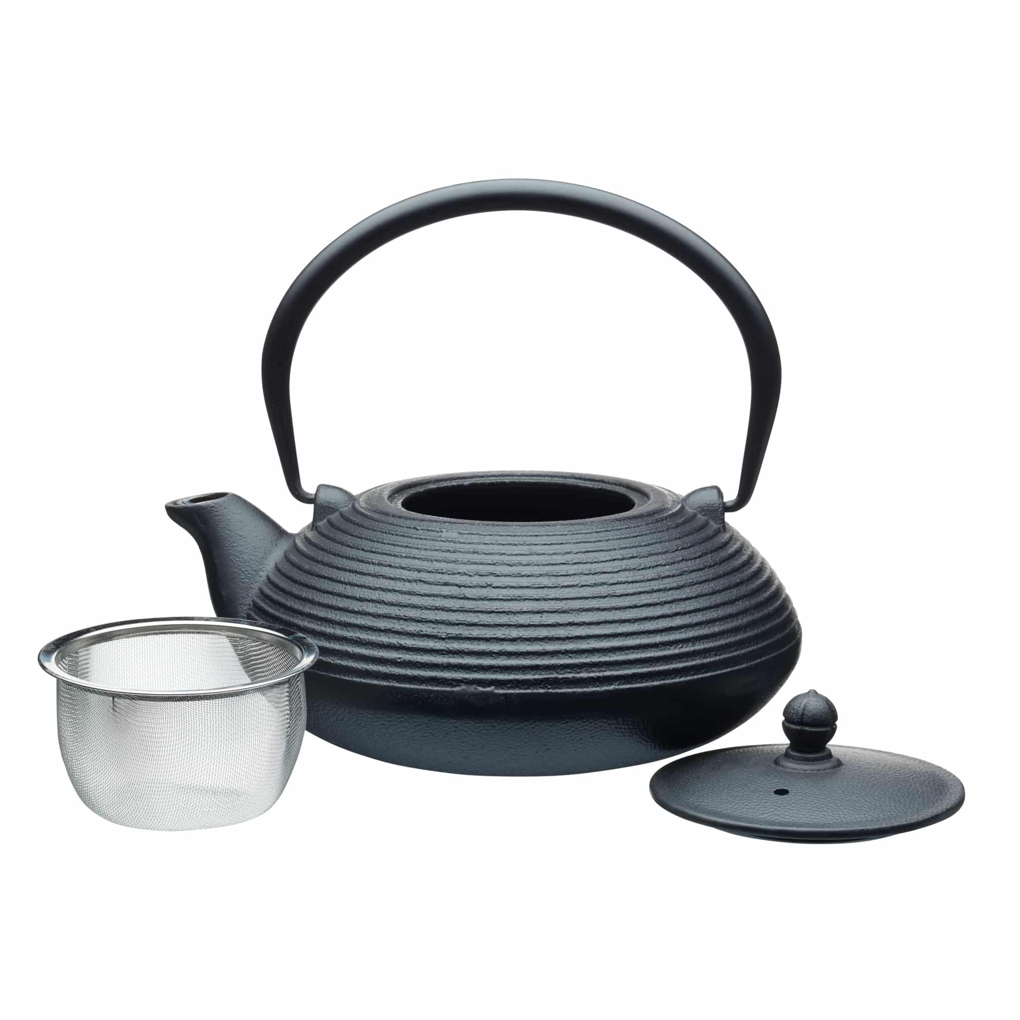 Black Cast Iron Teapot 900ml