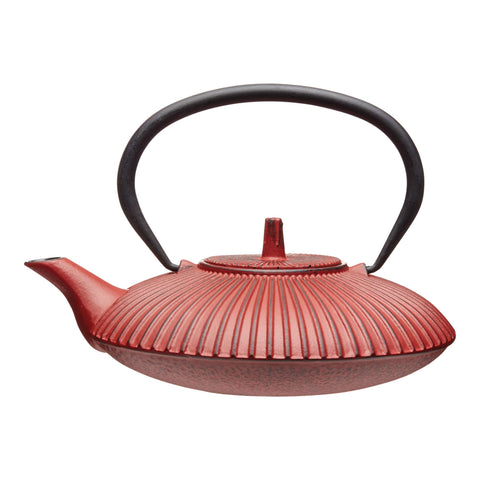Red Cast Iron Teapot, 600ml