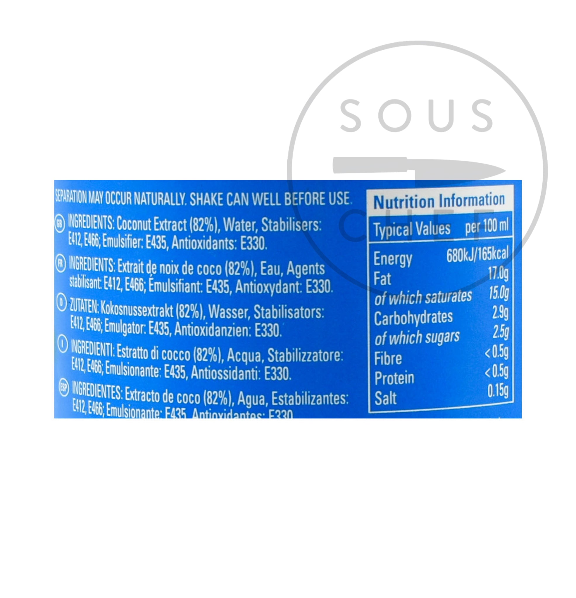 Natco Rich & Creamy Coconut Milk 400g Buy online at Sous Chef UK