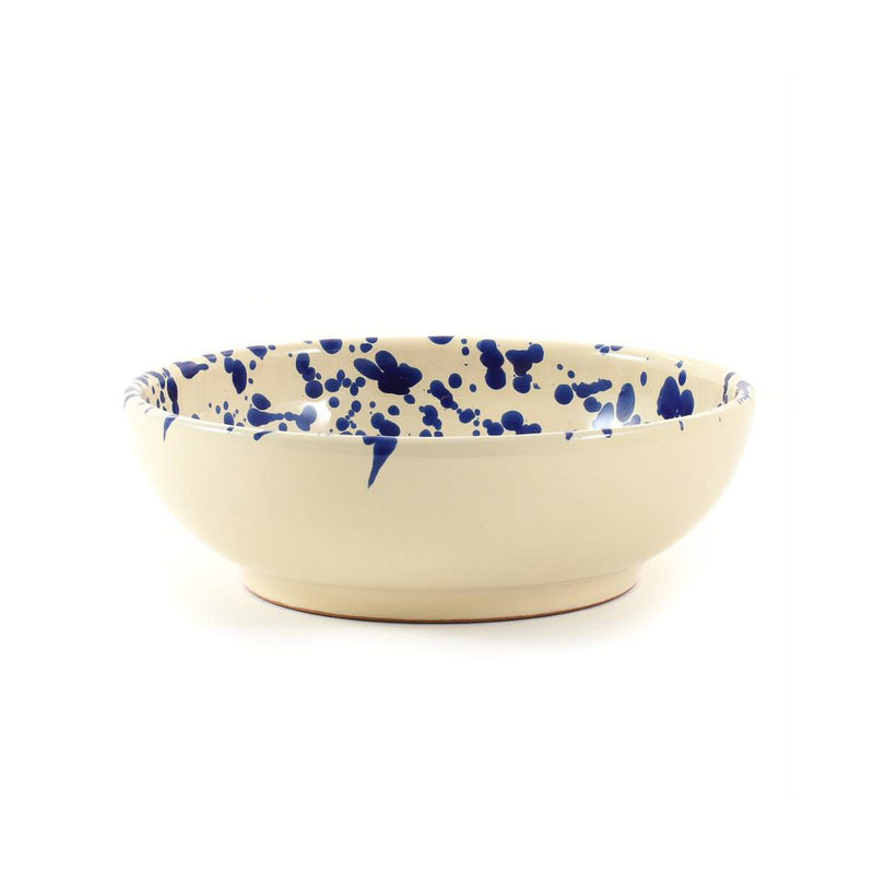 Puglia Blue Splatter Bowl 19cm
