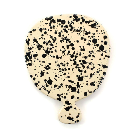 Puglia Black Splatter Ceramic Serving Board, 25cm