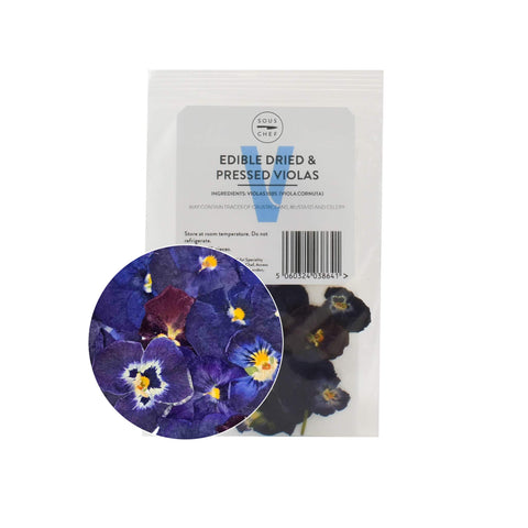 Edible Dried & Pressed Violas, 25 pieces
