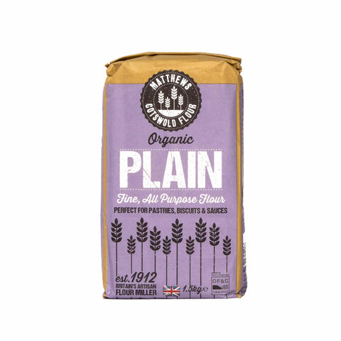 Matthews Cotswold Organic Plain Flour, 1.5kg
