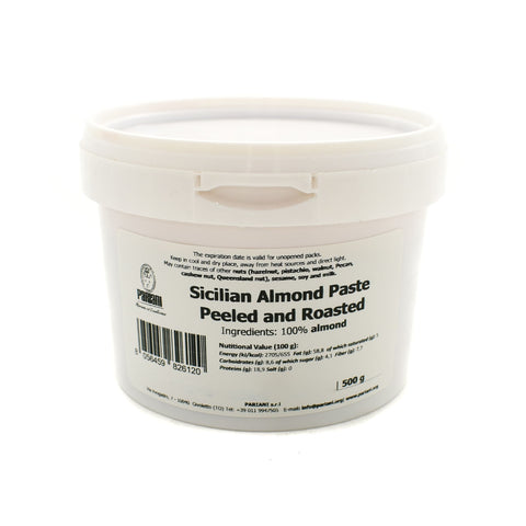 Pariani Sicilian Almond Paste Peeled and Roasted, 500g