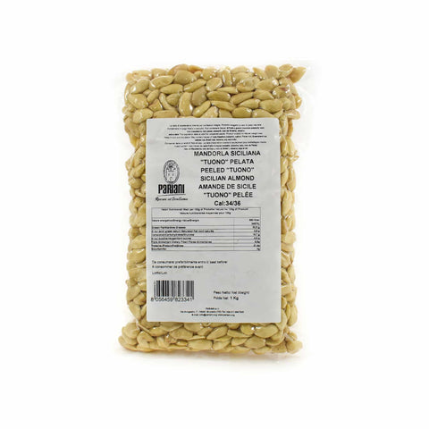 Pariani Sicilian Tuono Almond Size 34/36 Peeled, 1kg