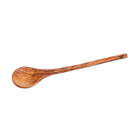 Olive Wood Round Spoon, 30cm