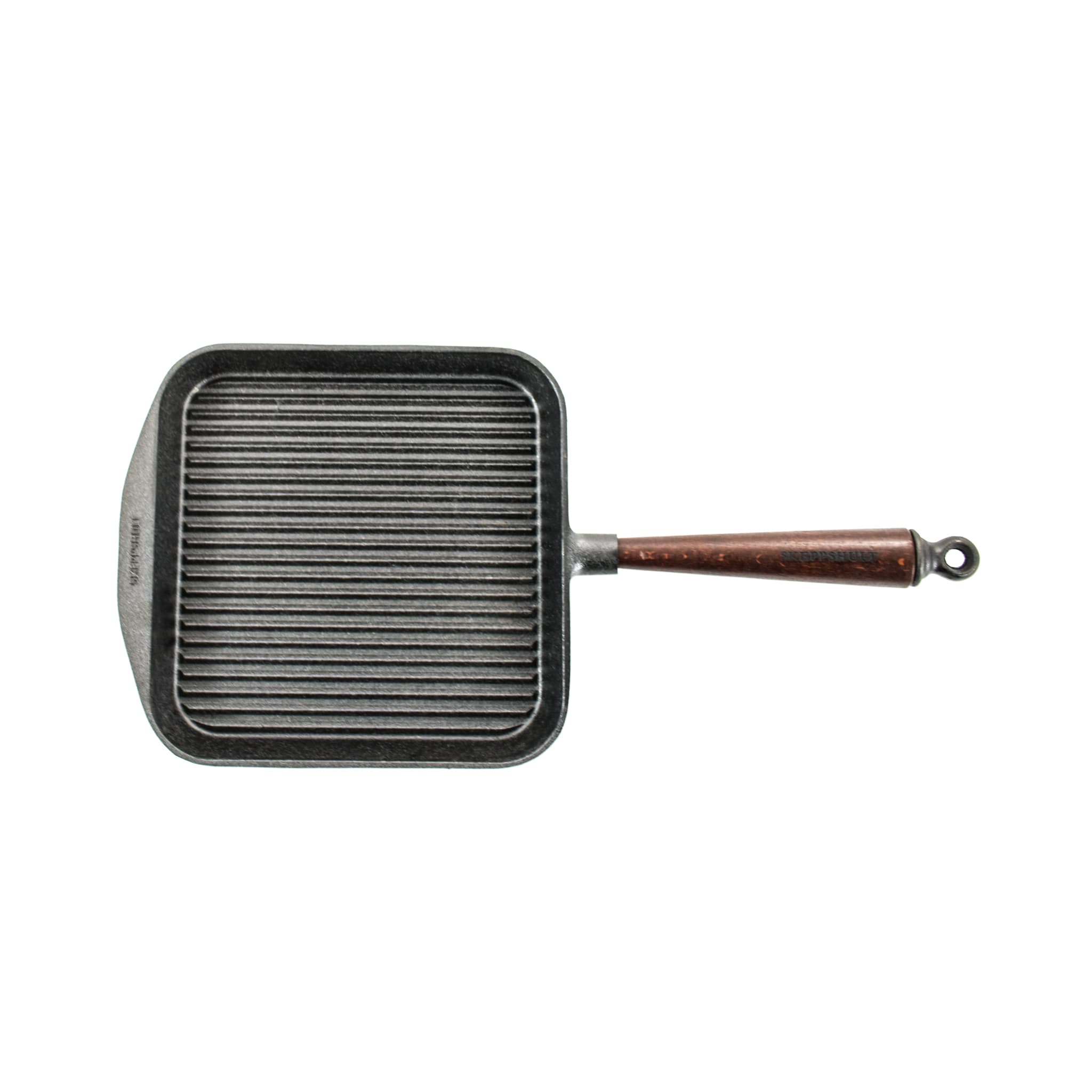 Skeppshult Traditional Cast Iron Square Grill Pan, 25cm