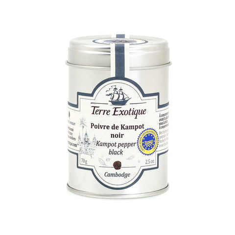 Terre Exotique Black Kampot Pepper PGI, 70g