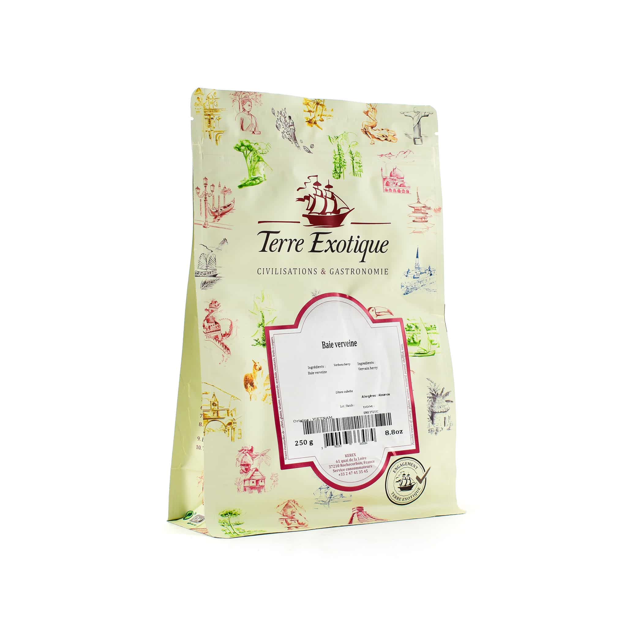 Terre Exotique Verbena Berry 250g packaging