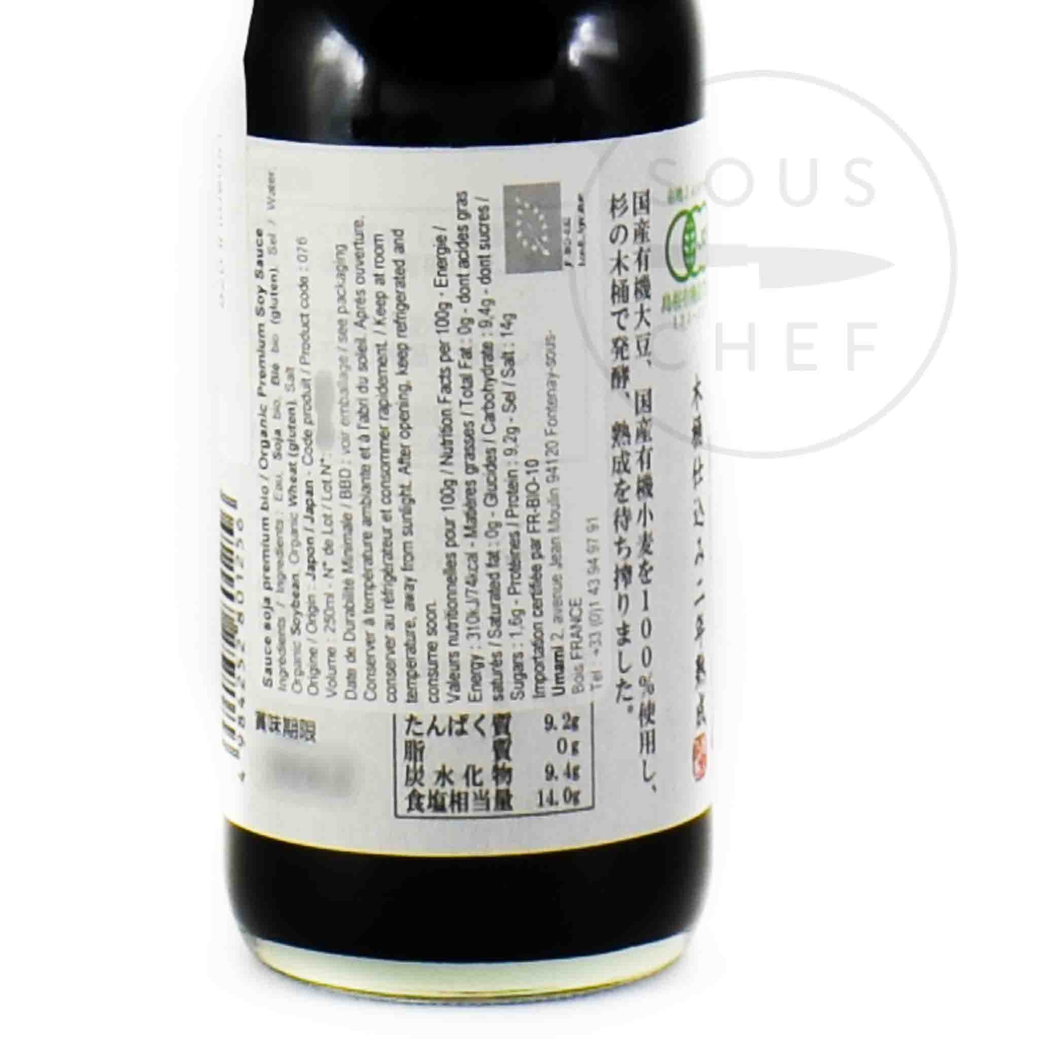 Morita Organic Premium Soy Sauce 250ml Ingredients